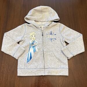 Frozen Elsa Zip Up Hoodie Size 4T